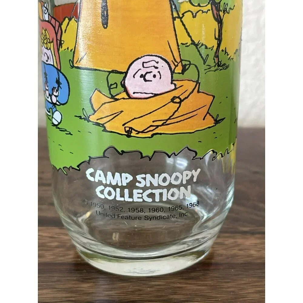 Peanuts Camp Snoopy Collection McDonald's Collectible Glasses 1968 Vintage Lucy